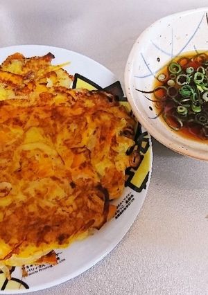 ニンジン玉ねぎのチヂミ風おやき-レシピのメイン写真