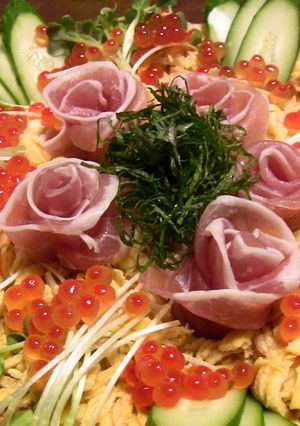 ひな祭りや記念日に♡豪華な☆ケーキ寿司♡-レシピのメイン写真