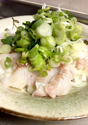 超簡単 白身の刺身でねぎまみれ-レシピのメイン写真