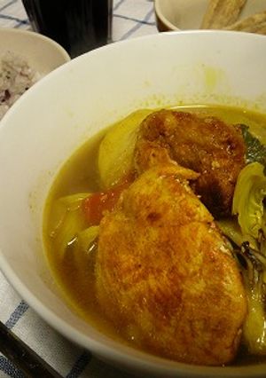 鶏がらdeスープカレー風☆-レシピのメイン写真