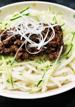 汁なし担々うどん麺-レシピのメイン写真