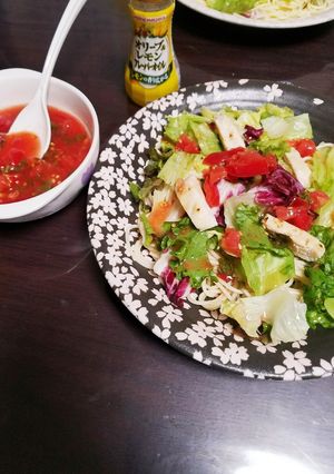 トマトのマリネで冷製パスタ-レシピのメイン写真