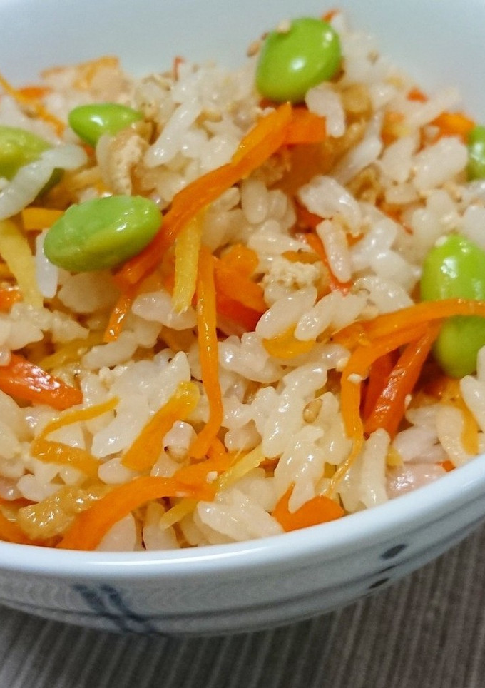 人参と枝豆の混ぜご飯-レシピのメイン写真
