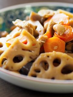 レンコンと大豆の煮物-レシピのメイン写真