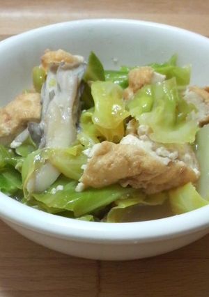 素朴な田舎味・キャベツのけんちん-レシピのメイン写真