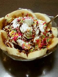 お手軽☆チョコバナナパフェ-レシピのメイン写真
