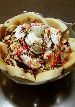 お手軽☆チョコバナナパフェ-レシピのメイン写真