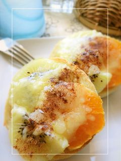みかんとキウイのチーズトースト-レシピのメイン写真