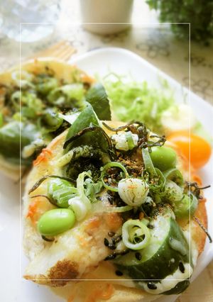 ポテトと胡瓜と枝豆のトースト-レシピのメイン写真
