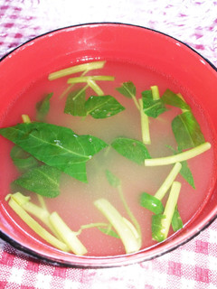 空芯菜のシャキシャキ中華風スープ-レシピのメイン写真
