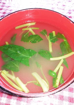 空芯菜のシャキシャキ中華風スープ-レシピのメイン写真