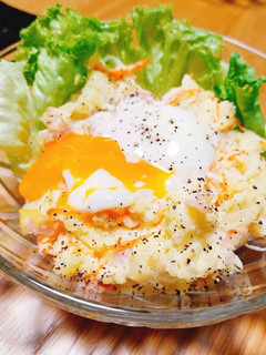 温玉のせポテトサラダ♡-レシピのメイン写真