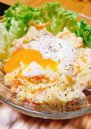 温玉のせポテトサラダ♡-レシピのメイン写真