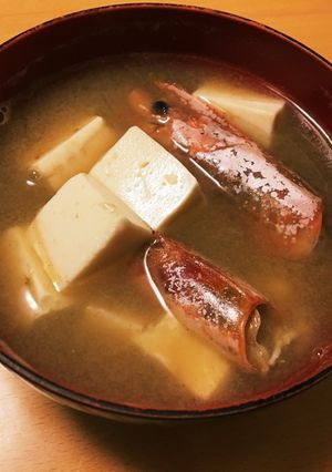 簡単！海老入り味噌汁-レシピのメイン写真