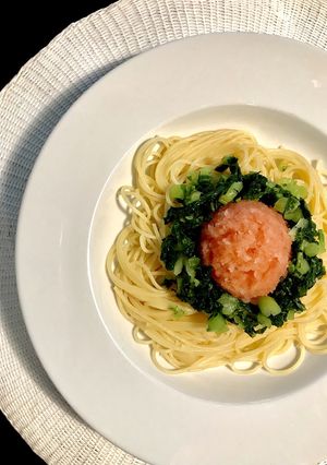 明太子と野沢菜のパスタ-レシピのメイン写真