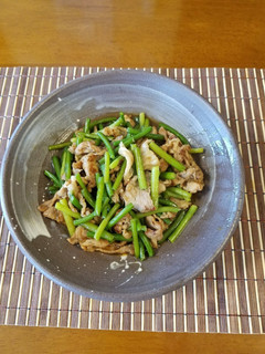 冷凍ニンニク芽と豚肉の炒め物-レシピのメイン写真