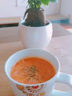 トマトオニオン豆乳スープ-レシピのメイン写真