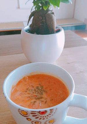 トマトオニオン豆乳スープ-レシピのメイン写真