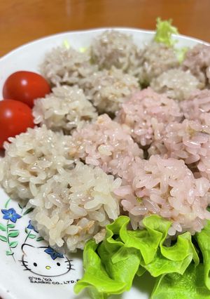 ひな祭りに♫♬もち米だんご-レシピのメイン写真