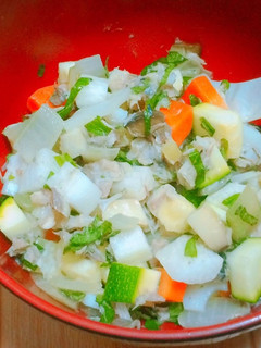 鯖缶とコロコロ野菜のさっぱりサラダ-レシピのメイン写真