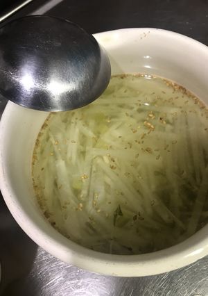 鶏の茹で汁で大根スープ-レシピのメイン写真