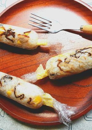 楽しくツナコーン塩こんぶスティックライス-レシピのメイン写真