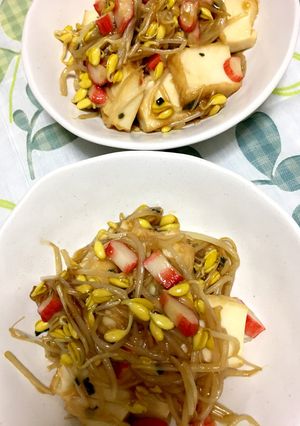 厚揚げの大豆モヤシ餡かけ-レシピのメイン写真