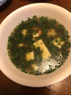 モロヘイヤと豆腐のスープ-レシピのメイン写真