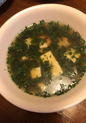 モロヘイヤと豆腐のスープ-レシピのメイン写真