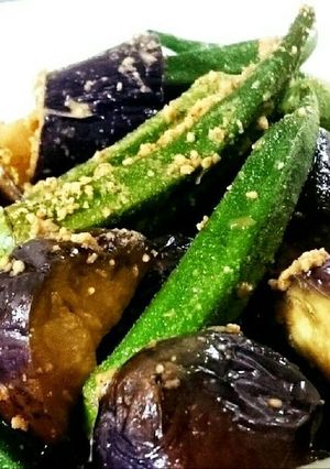 茄子とオクラの焼きびたし♥梅胡麻風味☆-レシピのメイン写真