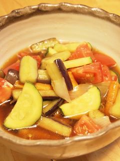 調味料2つで簡単★夏野菜の揚げ浸し-レシピのメイン写真