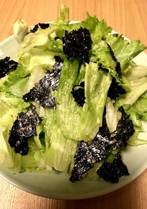 海苔とチーズとレタスでサラダ-レシピのメイン写真