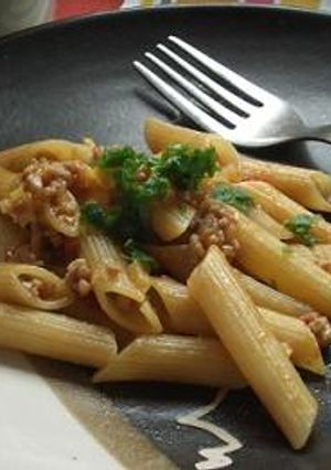 ピリ辛☆肉味噌ペンネ-レシピのメイン写真