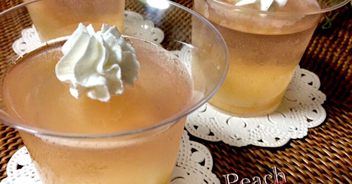 ピーチレモンゼリー ピーチソーダゼリー | Peach soda jelly #ゼリー #ピーチゼリー