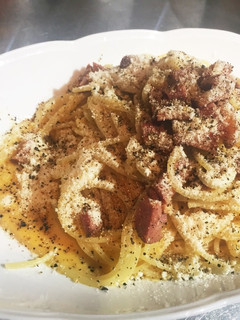 燻製鴨肉の濃厚スモーキーカルボナーラ-レシピのメイン写真