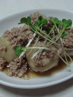 鶏そぼろと里芋の煮物-レシピのメイン写真