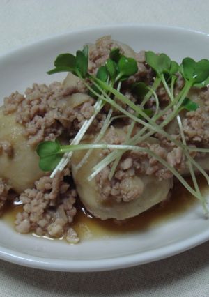 鶏そぼろと里芋の煮物-レシピのメイン写真