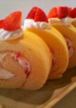 ふわふわしっとりロールケーキ♪-レシピのメイン写真
