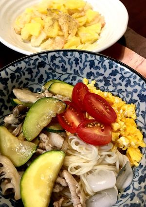 冷蔵庫お掃除♫栄養たっぷり冷麦-レシピのメイン写真