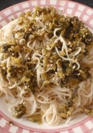 高菜ちりめんそうめん-レシピのメイン写真