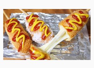 ホットケーキミックスでチーズドッグ-レシピのメイン写真