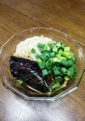 揚げ茄子の煮浸し そうめん添え-レシピのメイン写真
