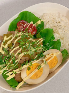 カフェ風てりたまチキン丼-レシピのメイン写真