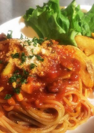 簡単！ラグソース風ミートパスタ-レシピのメイン写真