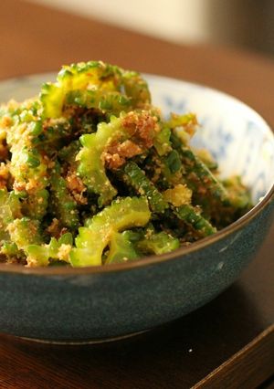 電子レンジで！ゴーヤーの鰹節入り胡麻和え-レシピのメイン写真