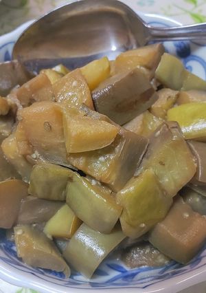 青茄子の酢醤油炒め-レシピのメイン写真