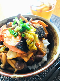 簡単☆みそ鮭どんぶり-レシピのメイン写真