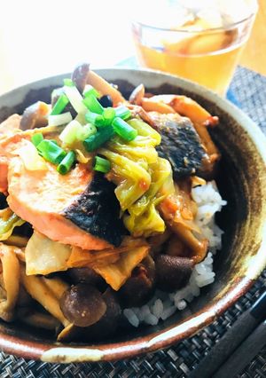 簡単☆みそ鮭どんぶり-レシピのメイン写真