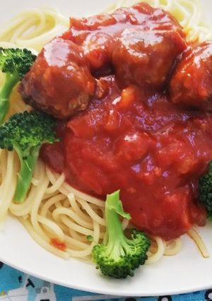 幼児食♪ミートボールトマトパスタ-レシピのメイン写真