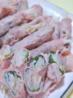 レンジで簡単☆もやしと大葉の豚肉巻き-レシピのメイン写真